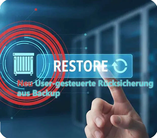 Backup und restore 24 / 7 bei goneo